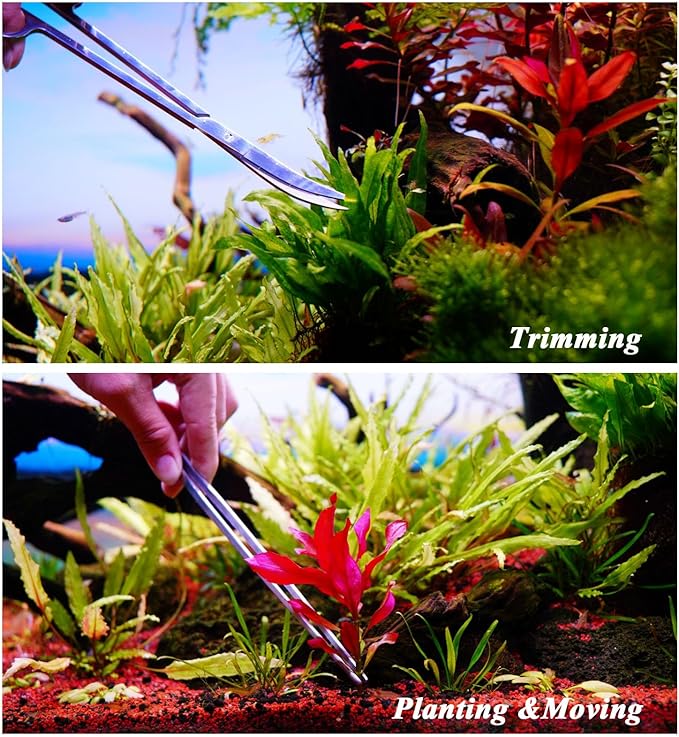 Fish Tank Cleaning Kit with Aquarium Siphon, Fish Net, and Algae Scraper | All-in-One Fish Tank Cleaner for Various Tank Sizes
