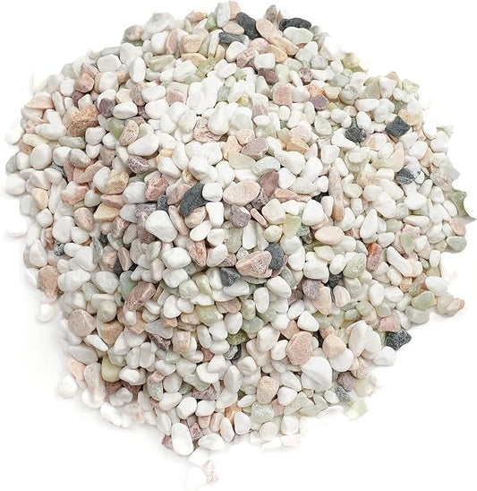 120 LBS Natural Gravel for Fish Tank, StoneCreek Betta Fish Aquarium Gravel, Vase Filler, River Rocks, Fish Tank Decorations, Perfect for Aquarium Decor, Fish Tank, Indoor Plant, Mixed Color