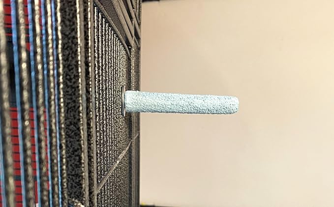 Polly's Pastels Nail Trimming & Beak Conditioning Safety Perch for Cockatiels, Cockatoos, Macaws, Parakeets, Budgies, Parrots and All Other Birds (Blue, Baby medium-3/4 Dia. x 5" Long)