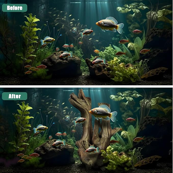 Driftwood for Aquarium, 14-18" Extra Large Drift Wood Fish Tank Assorted Branch Decorations Pieces for Reptile Hide