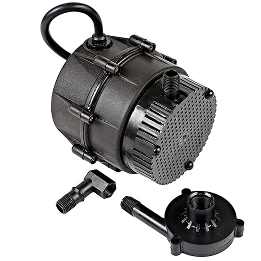 Little Giant "NO KORODE" 115-Volt, 1/150 HP, 210 GPH NK-1 Mild Acid, Alkalis and Hard Water Submersible Centrifugal Pump, Black, 526003