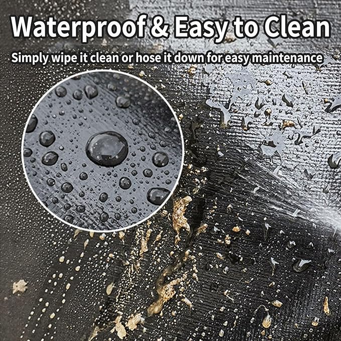 Waterproof Pet Playpen Mat for Rabbits & Guinea Pigs & Dogs – 59"x59" Reusable Floor Protector Liner for Indoor Small Animal Cage, Easy Clean Foldable Bottom Tarp for Playpen & Hutch Use