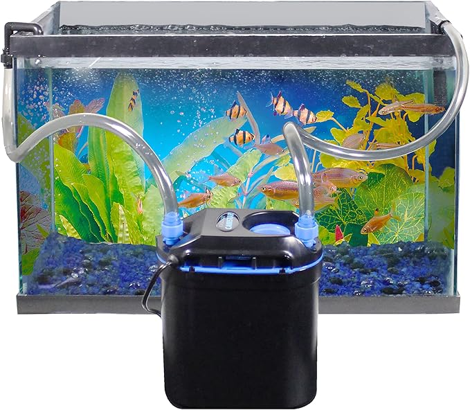 Penn-Plax Cascade Canistar Hang-On Canister Aquarium Filter – Great for Freshwater and Saltwater Fish Tanks – 108 Gallons per Hour (GPH)