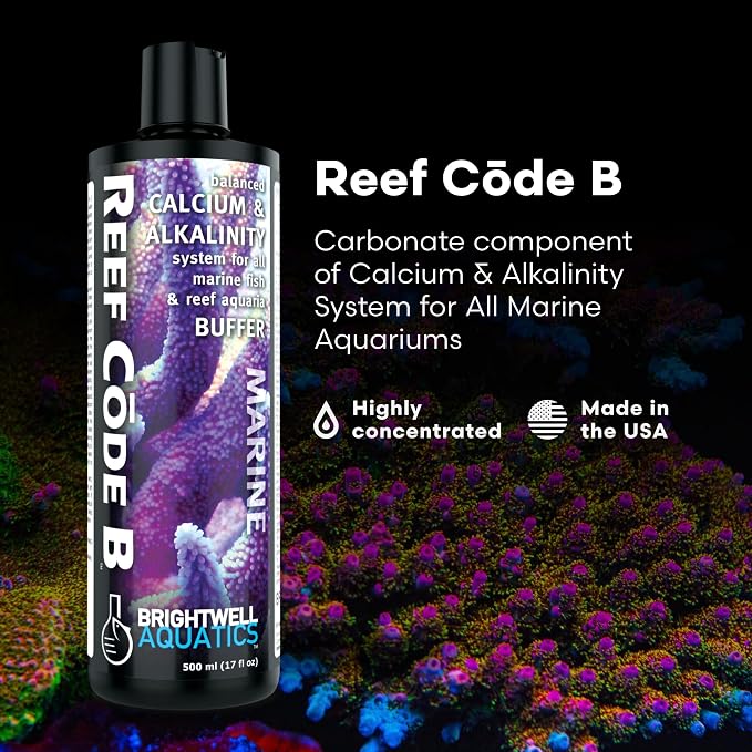 Brightwell Aquatics Reef Code B Alkalinity Buffer for Reef Aquariums 500ml