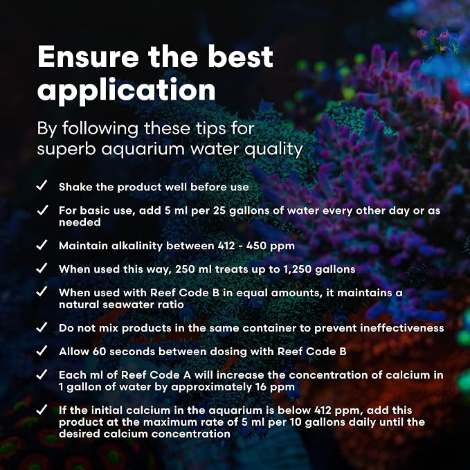 Brightwell Aquatics ABARCA2L Reef Code A Liquid Salt Water Conditioners for Aquarium, 67.6-Ounce