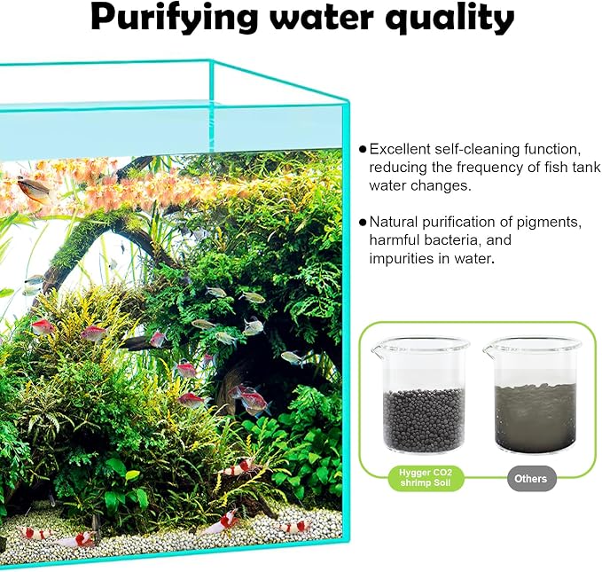 13.2Ib Shrimp Soil Water Grass Mud for Aquarium Fish Tank Aquascaping - Aquarium Substrate Soil for Shrimp Breeding and Plant Growth, No Washing Needed