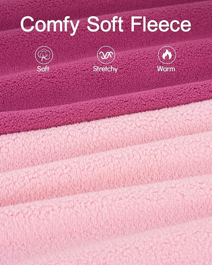 XPUDAC 4 Pieces Fleece Dog Sweaters Vest Winter Warm Dog Clothes for Small Medium Large Dogs Girl Soft Pullover Doggie Sweatshirt Puppy Cold Weather Jacket, 510-vest-L