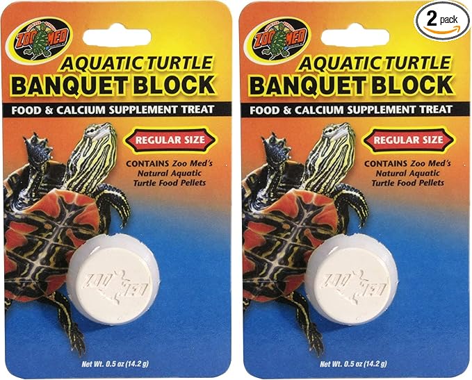 Zoo Med Aquatic Turtle Banquet Block, 0.5 Ounce (Pack of 2)