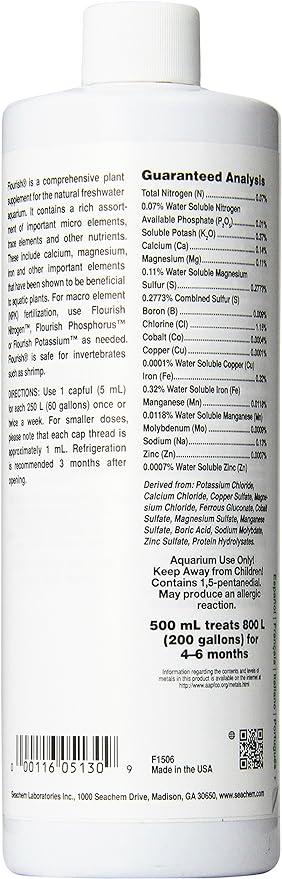 Seachem Flourish Freshwater Plant Supplement 500 ml
