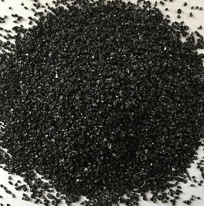Hewnda 1 LB Natural Black Sand Aquarium Substrate | Polished Black Quartz Gravel Decorative Sand for Fish Tank,Succulent Top Dressing,Mini Landscape, Vase Filler,Ashtray Sand