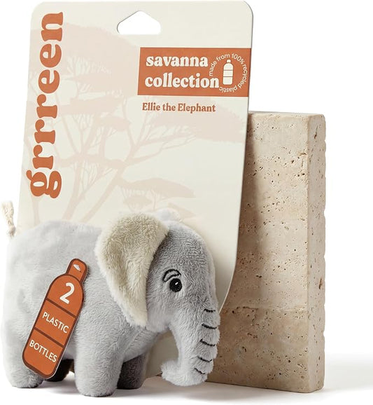 Dog Toys | Plush Elephant Stuffed Animal for Dogs | Eco Friendly Small Dog Toy