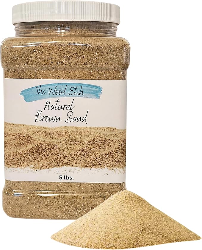 5 lb Natural Sand for Sandbox, Sand Art, Home Decor, Sensory Bin, Aquarium & More, Odorless, Non-Toxic, Safe for Kids & Pets, Versatile, and Clump-Free for Easy Handling
