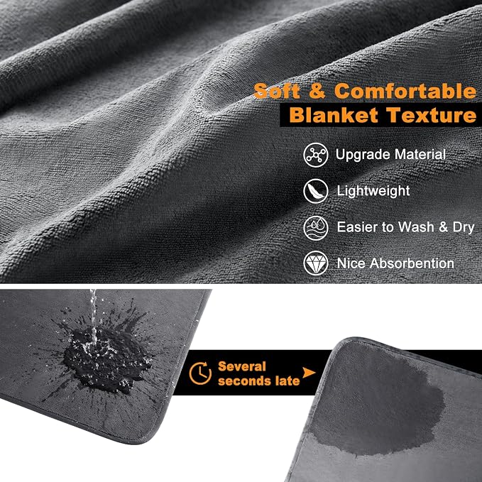 Dog Pee Pad Washable-Extra Large Instant Absorb Training Pads Non-Slip Pet Playpen Mat Waterproof Reusable Floor Mat for Puppy/Senior Dog Whelping Incontinence Housebreaking (31"x36"-(2PACK))