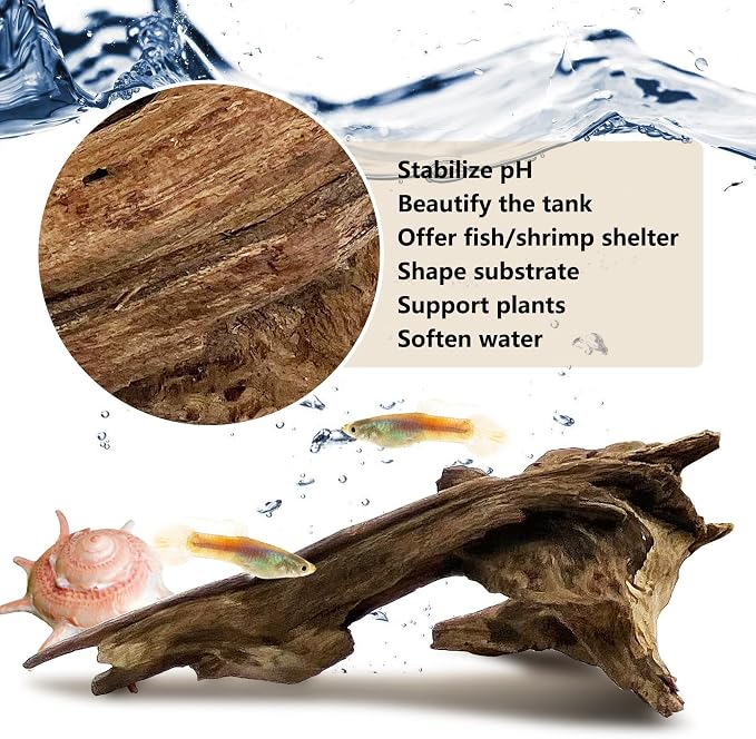 Tfwadmx Natural Small Coral Driftwood for Aquarium Decor 26 Pcs 4-6" Fish Tank Decorations Reptile Decor Assorted Driftwood Branch Reptile Tank Wood Decor
