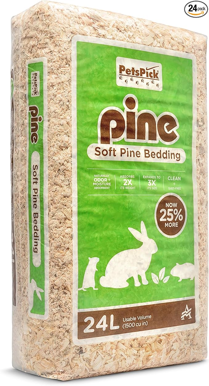 PETSPICK Pine Small Pet Bedding, 24L