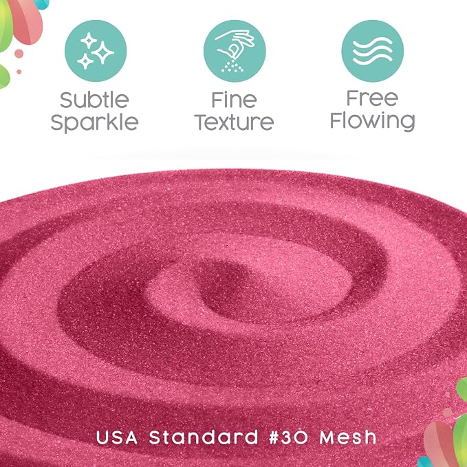 Pink Unity Sand, 1 LB (16 oz), Colored Sand for Weddings, Vase Filler, Home Décor, Crafts, Terrariums, and More
