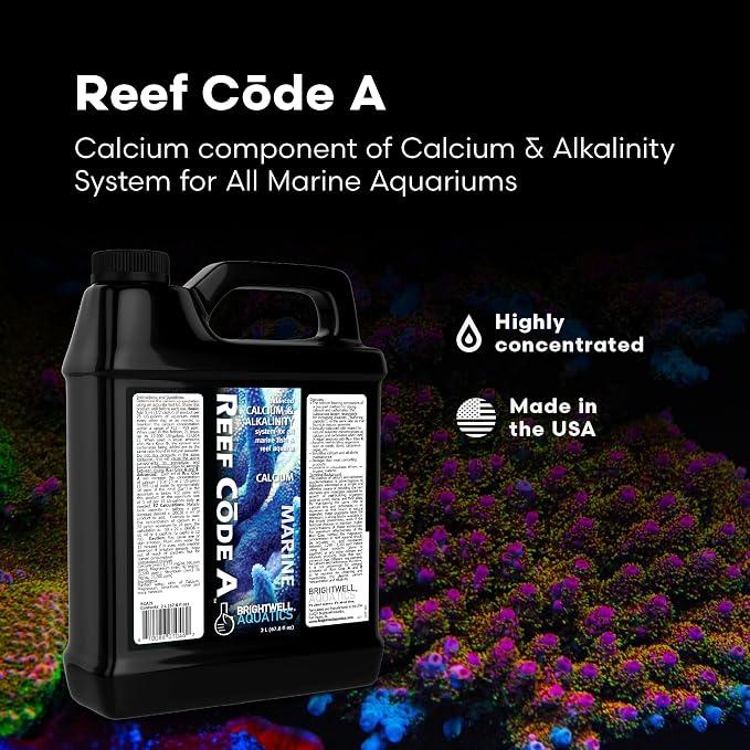 Brightwell Aquatics ABARCA2L Reef Code A Liquid Salt Water Conditioners for Aquarium, 67.6-Ounce