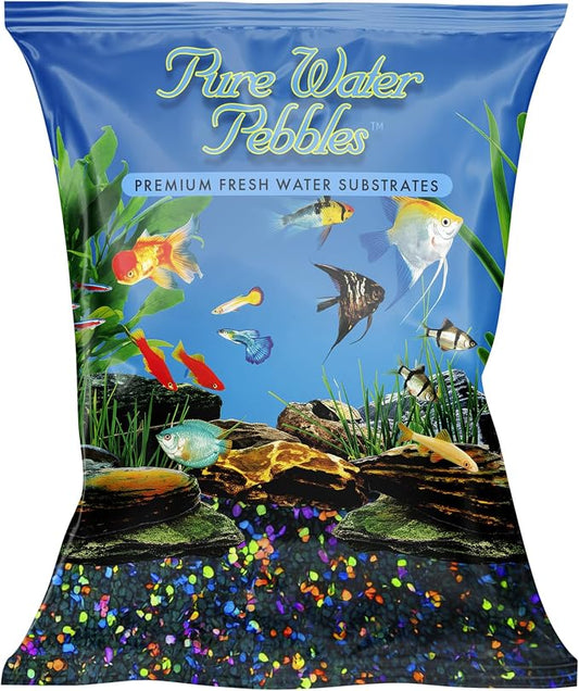 Lasernite Glo Aquarium Gravel - 5 lbs - Non-Toxic, Colorfast, Vibrant Substrate for Aquariums, Terrariums, Ponds & Crafts