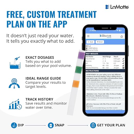 Lamotte Insta Test 3 Swimming pool Test Strips, 50 Strips