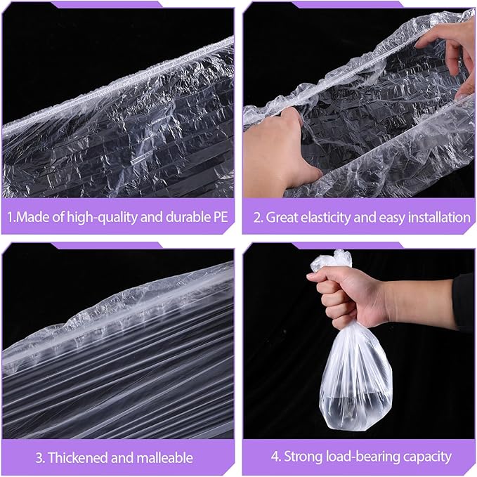 50 Pcs Disposable Cage Liners, Rabbit Litter Box Liners Small Animal Leak Proof Toilet Film Guinea Pig Cage Toilet Liner Plastic Litter Box Liner for Rabbits, Guinea Pigs, Chinchillas, Hedgehogs, Bird