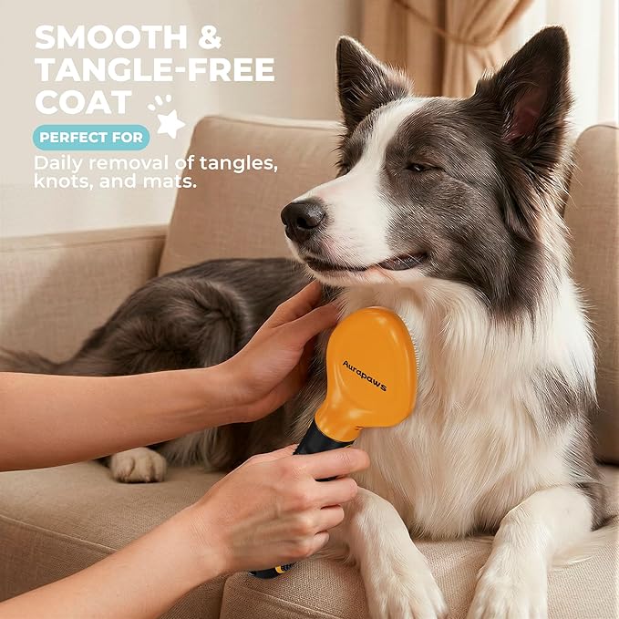 Professional Deshedding Dog Brush Grooming Kit- Dog Deshedding Brush, Slicker Brushes, Undercoat Rake, Bristle Brush, Hair Removal Tool 6 Set for Dogs Cats All Hair Types, Reduce Shedding 90%