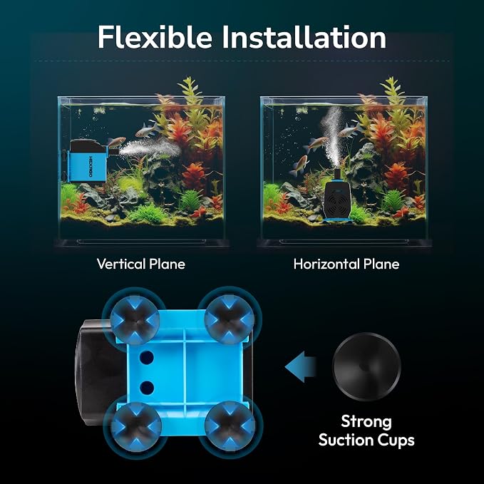 Hexago 800GPH Submersible Pump, Ultra Quiet Water Fountain Pumps with 10FT High Lift, 6FT Power Cord, 3 Nozzles, Durable Water Pump for Fish Tank, Pond Fountains, Aquarium, Statuary, Hydroponics