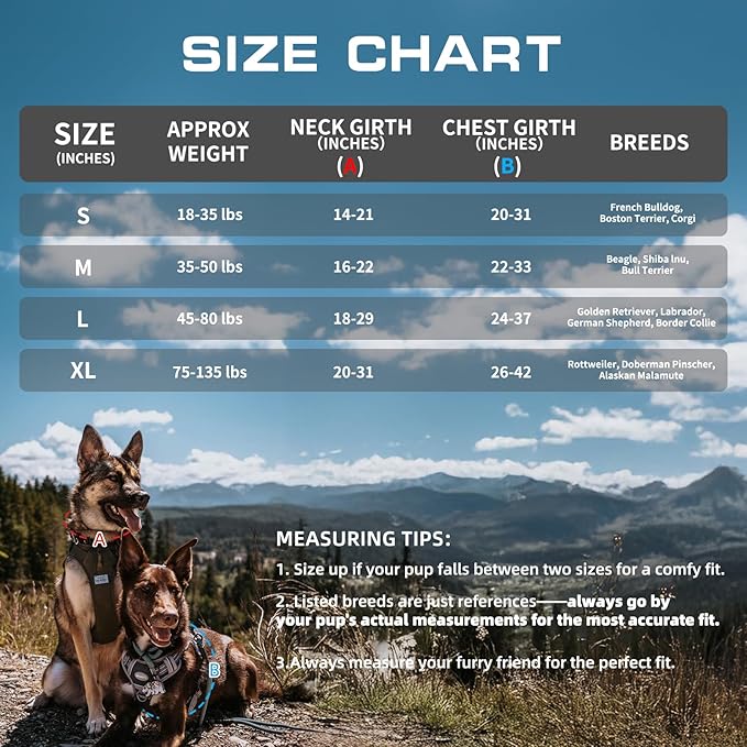 Auroth Tactical Dog Harness for Small Medium Dogs No Pull Adjustable Pet Harness Reflective K9 Working Training Easy Control Pet Vest Military Service Dog Harnesses Grey M