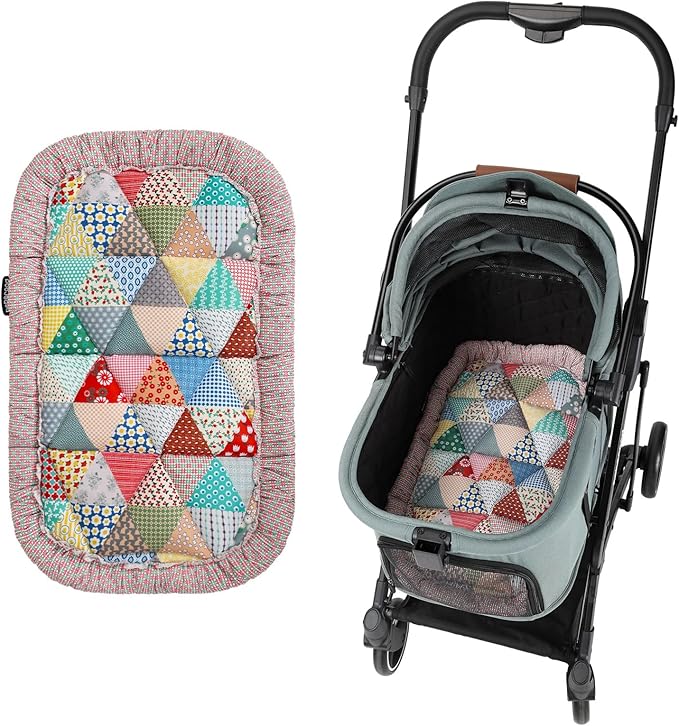 Beberoad Reversible Pet Stroller Pad - Dual-Sided Cooling & Warmth Cushion, Washable Mat for Cats and Dogs, All-Season Use