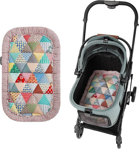 Beberoad Reversible Pet Stroller Pad - Dual-Sided Cooling & Warmth Cushion, Washable Mat for Cats and Dogs, All-Season Use