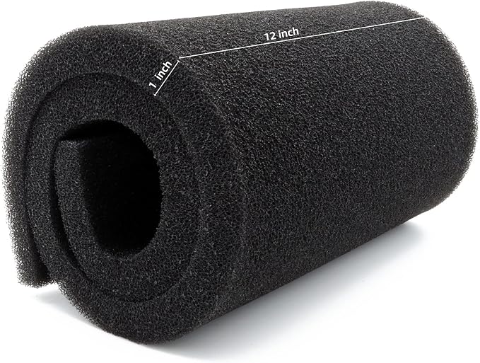 Aquarium Filter Media Foam Bio Pre Filter, 36" x 12" x 1",40PPI | Material Cut To Fit, Sponge Pad Sheet, For Fish Tank