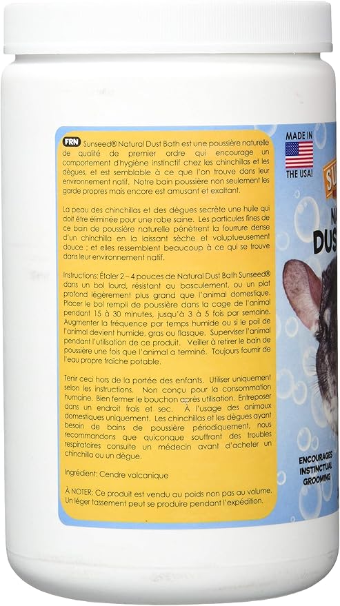 Sun Seed Company SSS39213 Sunthing Special Chinchilla Blue Cloud Bath Dust Can, 30-Ounce