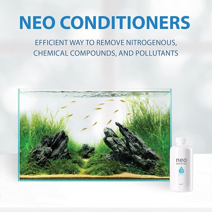 Aquario Neo Booster Tropical - Rapid Pollutant Removal, Shortens Filtration Cycle, Ideal for Planted Aquariums, All-in-One Aquarium Water Conditioner - Water Conditioner for Aquarium Tank - 300ml
