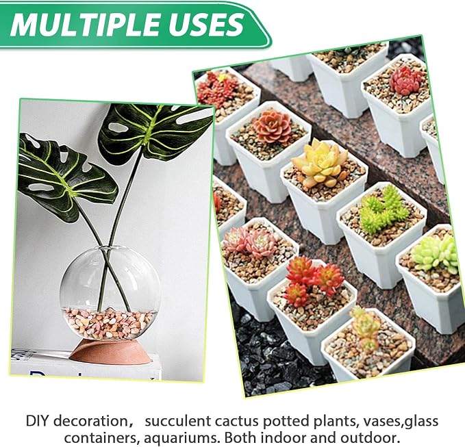 Succulent Rocks for Plants Tiny Pebbles for Planters 11.8LB Pea Gravel Bulk Course Sand Soil Small Decorative Stones for Indoor Bonsai Pots Cactus Top Dressing Aquarium Garden Landscape, Red