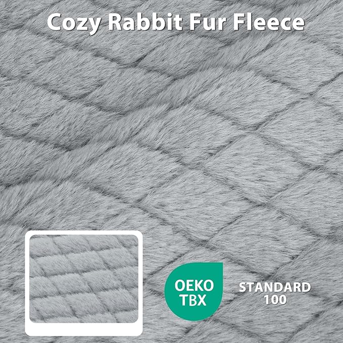 JOEJOY Orthopedic Medium Dog Bed, Washable Dog Crate Bed Medium Sized with Removable Cover, Egg Memory Foam Pet Beds, Light Grey, 29"x18"