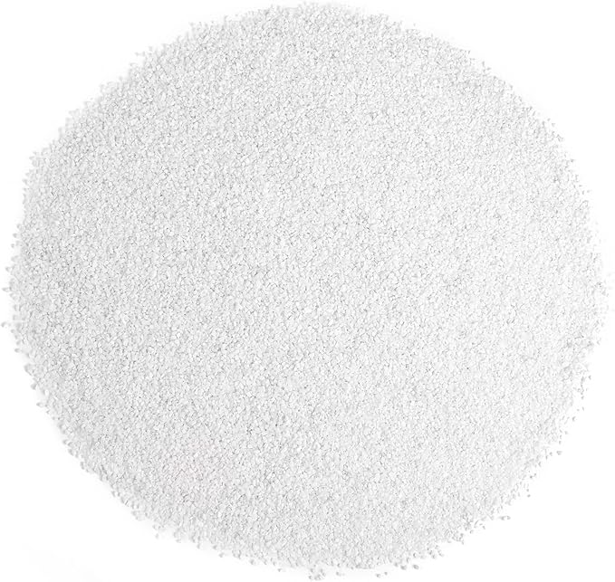 10-20 Mesh White Aquarium Sand, Boniosz 2.4lb Fish Tank Sand Potting Sand Soil for Plants, Aquariums, Terrariums, Bonsai Succulent Cactus, Gardening Landscape