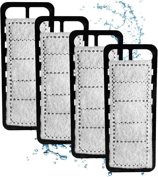 4 Packs Small Aquarium Filter Cartridges Replacement Filter Pad Compatible with TC007 Fish Tank Filter