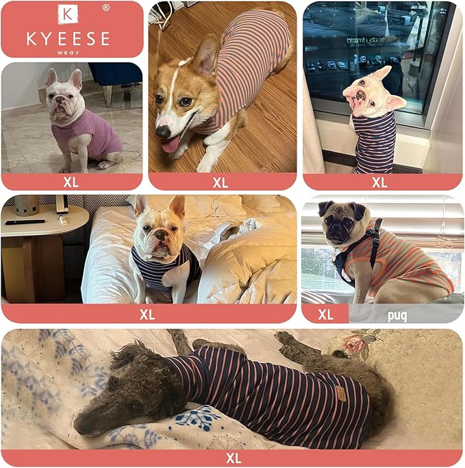 KYEESE 2Pack Dog Sweater Warm Lightweight Dogs Clothes Stretchy Dog Outfit for Small Dogs Boy Girl Soft Pets Fleece Sweater Turtleneck Pet Coat Comfy Sleeveless Doggie Sweatshirt Red,XL