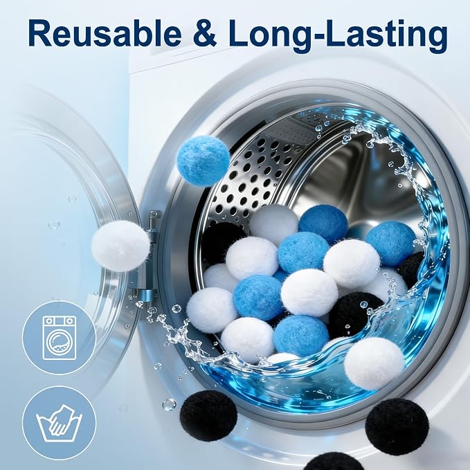 White Pool Filter Balls - 3.1 lbs Filter Balls for Sand Filter | Replaces 100 lbs Pool Filter Sand, Easy to Clean, High Efficiency Pool Filter Media for Pools, Aquariums and Ponds