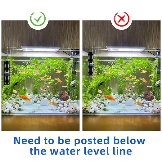 3PCS Aquarium Thermometer Strip 61-122℉(15-50°C) for Brewing Aquarium | Easy-to-Read Fish Tank Thermometer Stick on Aquarium Test Strip for Aquarium Fish Tank, Adhesive Temperature Sticker Display