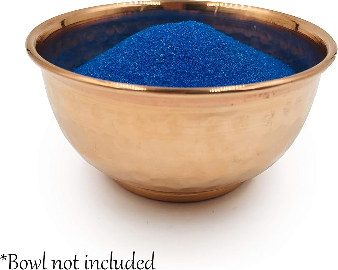 Blue Fine Colored Sand for Ritual Use, Zen Gardens, Incense Burners, Smudging Bowls, Unity Ceremonies, Mandalas, Spiritual Practices, Arts & Crafts by Alternative Imagination (1 Pound)
