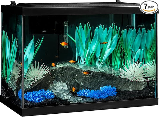 Tetra ColorFusion Aquarium 20 Gallon Fish Tank Kit, Includes LED Lighting and Decor