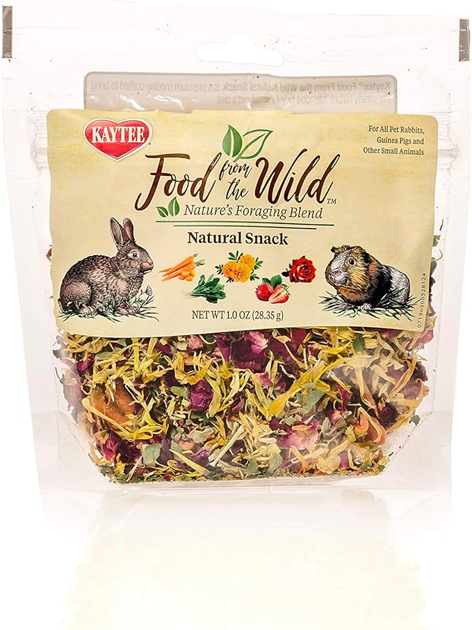 Kaytee Food from The Wild Natural Snack for Pet Rabbits, Guinea Pigs and Other Small Animals, 1 Ounce (Pack of 2)