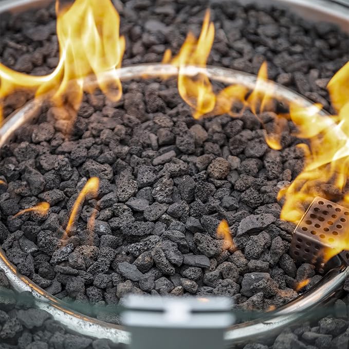 Stanbroil Lava Rock Granules - Decorative Landscaping for Fire Bowls, Fire Pits, Gas Log Sets, Indoor or Outdoor Fireplaces - 10 Pounds (0.1"-0.2") | for Fire Bowls, Fire Pits, Gas Log Sets, Indoor or Outdoor Fireplaces