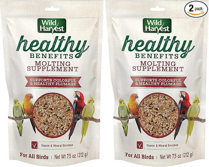 Wild Harvest Healthy Benefits Molting Supplement, 7.5 Oz., for All Birds (Pack of 2)