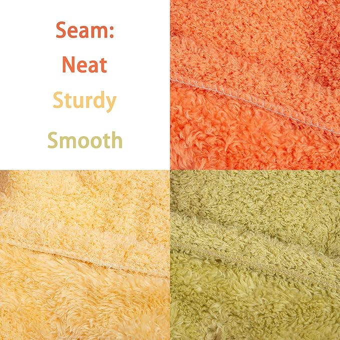 Dog Sweater, 3 Pack Sweaters for Small Dogs Girl, Dog Clothes for Medium Dogs Male or Boy, Ultra Soft and Warm Puppy Coat for Winter Christmas (X-Small, Orange+Yellow+Green)