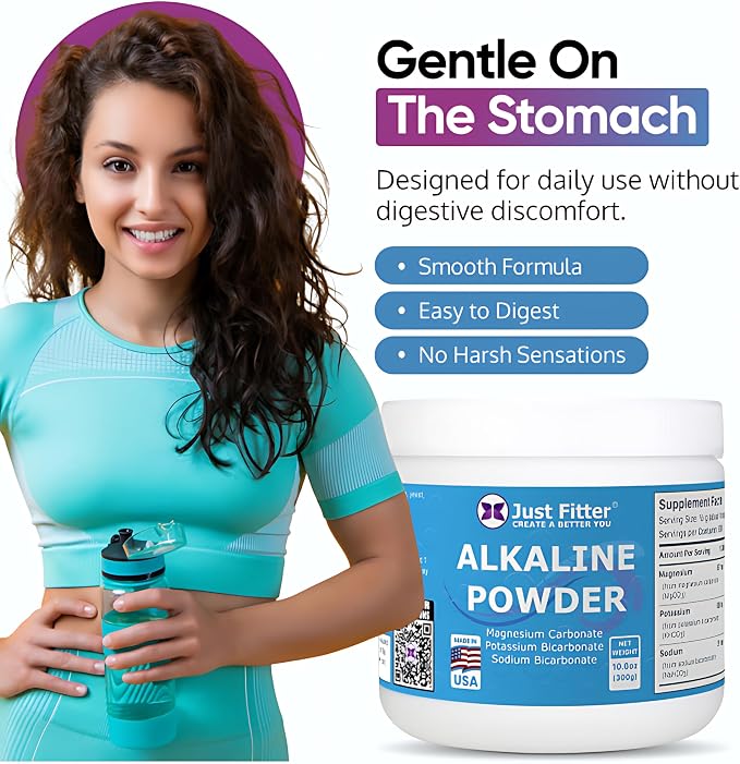 Sodium Bicarbonate Powder Supports pH Balance - Potassium Bicarbonate Slow Release Formula for Better Absorption - Bicarb Potassium Powder Helps Reduce Body Acid - Bicarbonato De Sodio Supplement
