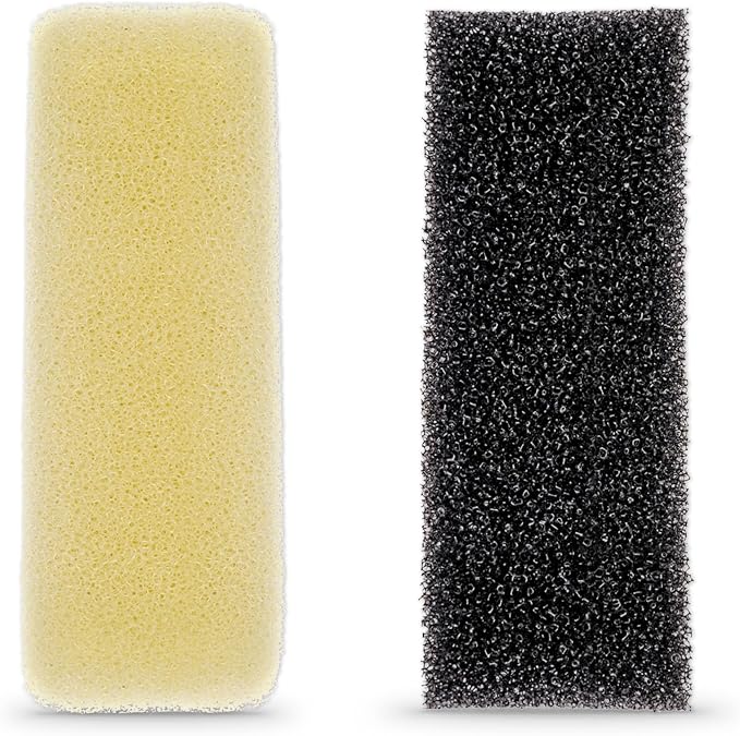 Mighty Aquarium Filter HOB Replacement Media - Replacement for Fish Tank Filters, Hang-on-Back Small Aquarium Filter, Replacement Filter Cartridge - XS MG02 Replacement Sponge, 2-Pack
