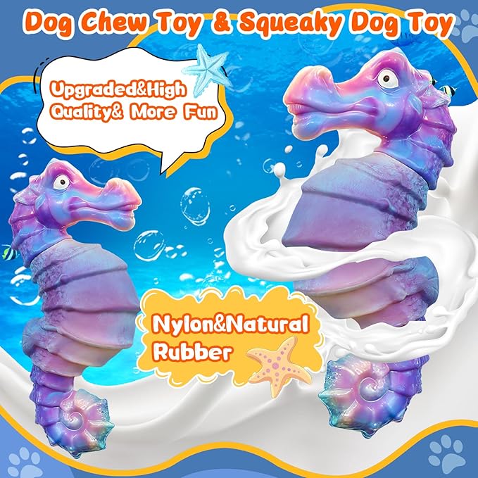 Jeefome Dog Chew Toys for Aggressive Chewers: Squeaky Dog Chew Toys for Large Dogs-Tough Indestructible Toys for Large/Medium/Small Breeds-Interactive Toys with Fun Squeaky Sound for Boredom