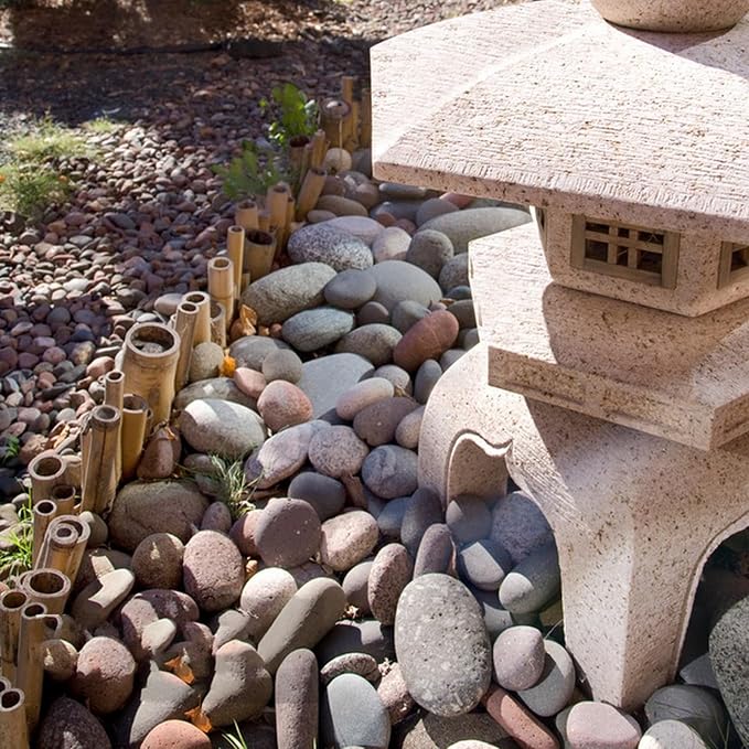 FANTIAN 20 lbs Large River Rocks for Outdoor Landscaping, 3-4 Inch Decorative Pebbles for Landscaping Garden Yard Paving Fish Tank Plant Crafting Walkways and Painting | Large Stones Decorative Pebbles for Landscaping, Garden, Plant, Yard Paving, Fish ...