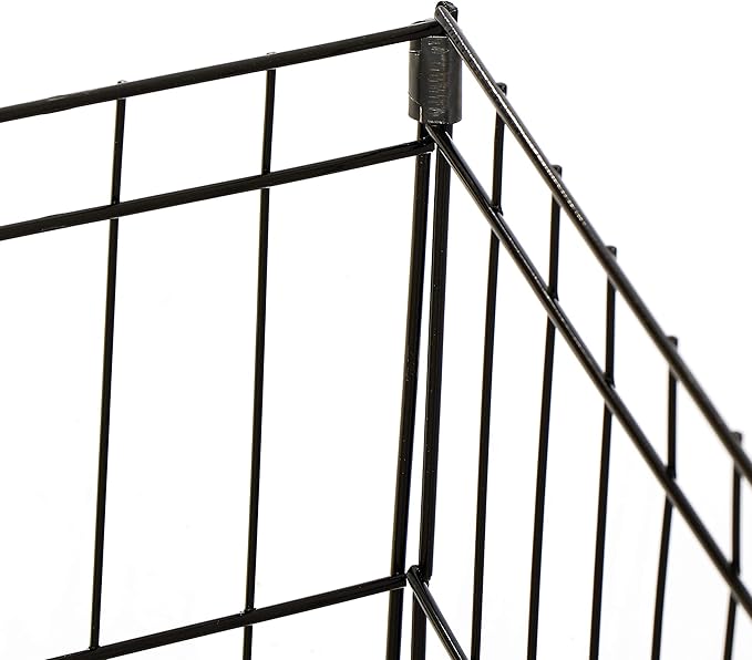 ZENY Puppy Pet Playpen 8 Panel Indoor Outdoor Metal Portable Folding Animal Exercise Dog Fence, 24'' W x 24'' H